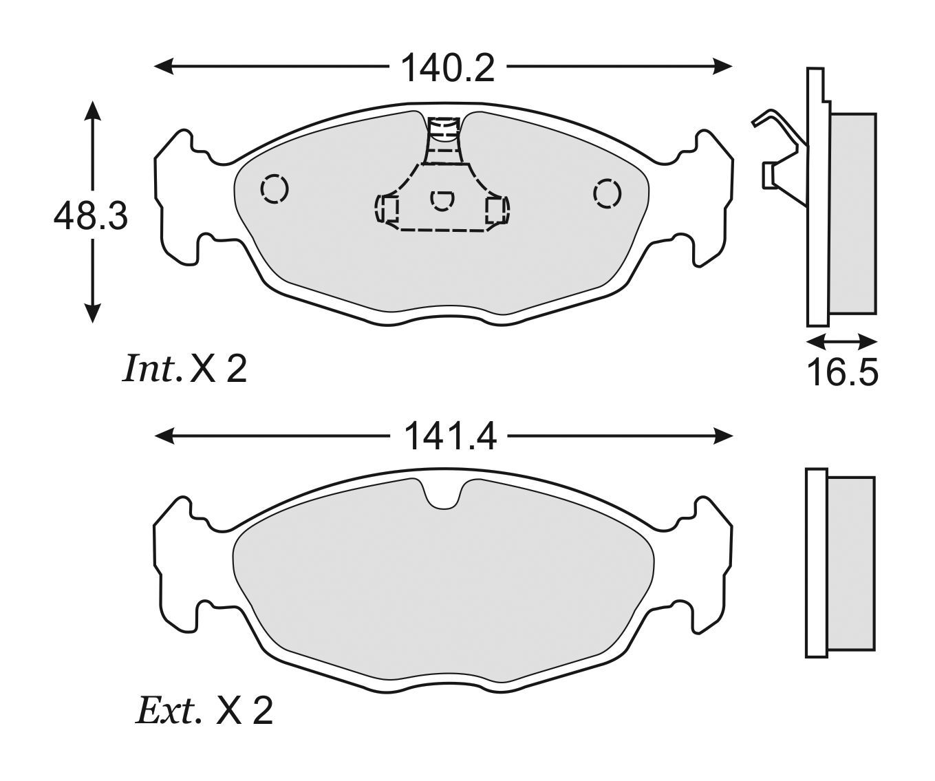 BALATA CHEVROLET CHEVY GUAYIN SEDAN JAGUAR XJ8 VANDEN PLAS XJ-R XK8
